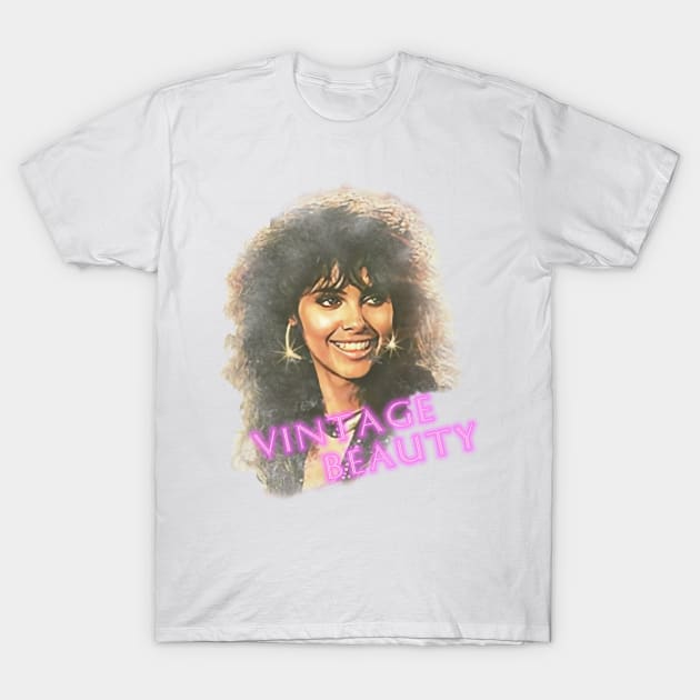 80s Vintage Beauty Girl T-Shirt by 8 Fists of Tees